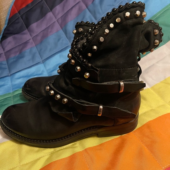 A.S.98 Shoes - A.S. 98 Studded Boots